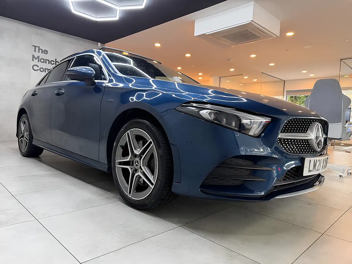 Used 2021 Mercedes-Benz a Class AMG Line Blue - Interior and Exterior details 2