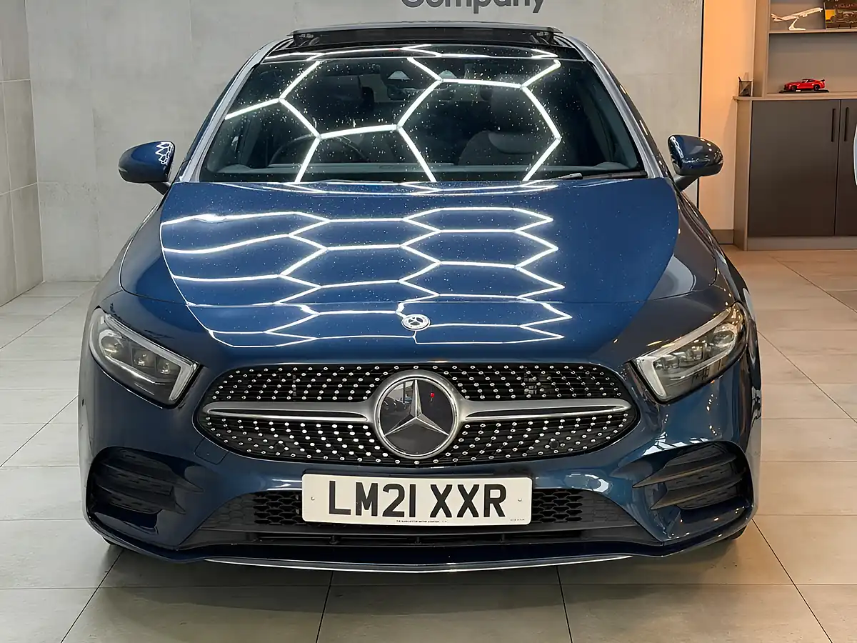Used 2021 Mercedes-Benz a Class AMG Line Blue - Interior and Exterior details 4
