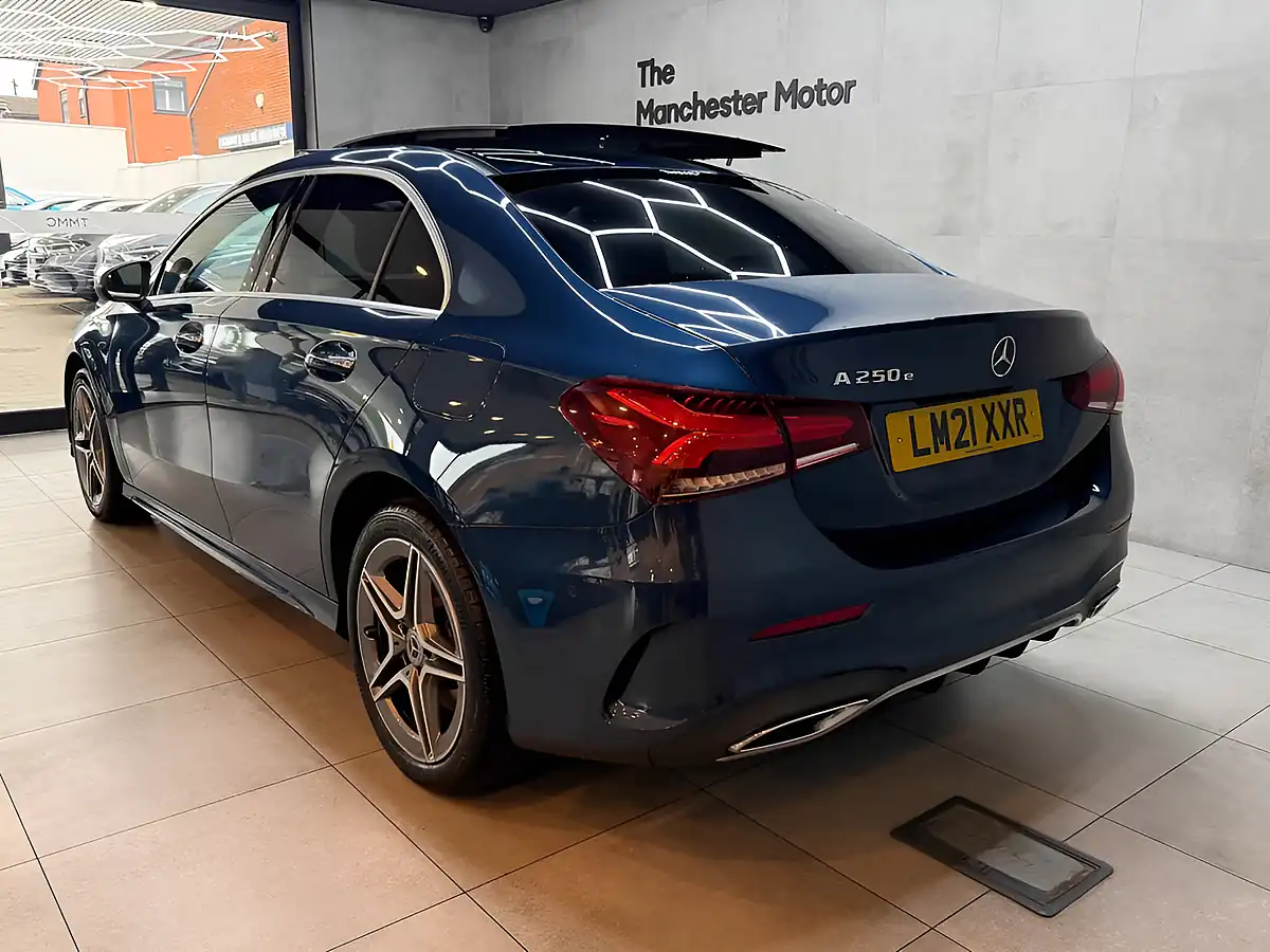 Used 2021 Mercedes-Benz a Class AMG Line Blue - Interior and Exterior details 6