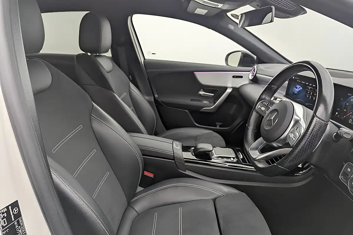 Used 2021 Mercedes-Benz a Class AMG Line Edition (executive) White - Interior and Exterior details 2