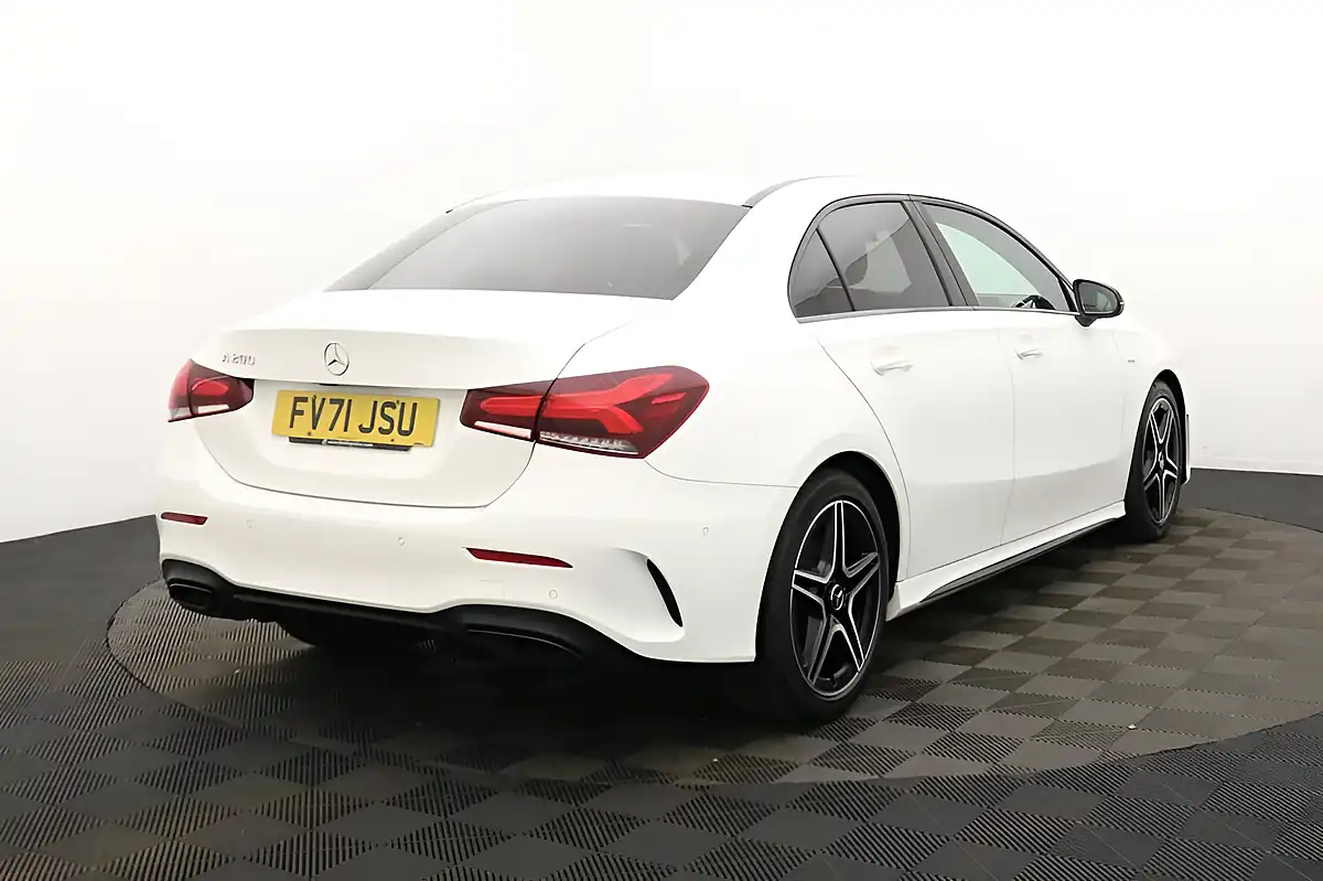 Used 2021 Mercedes-Benz a Class AMG Line Edition (executive) White - Interior and Exterior details 3