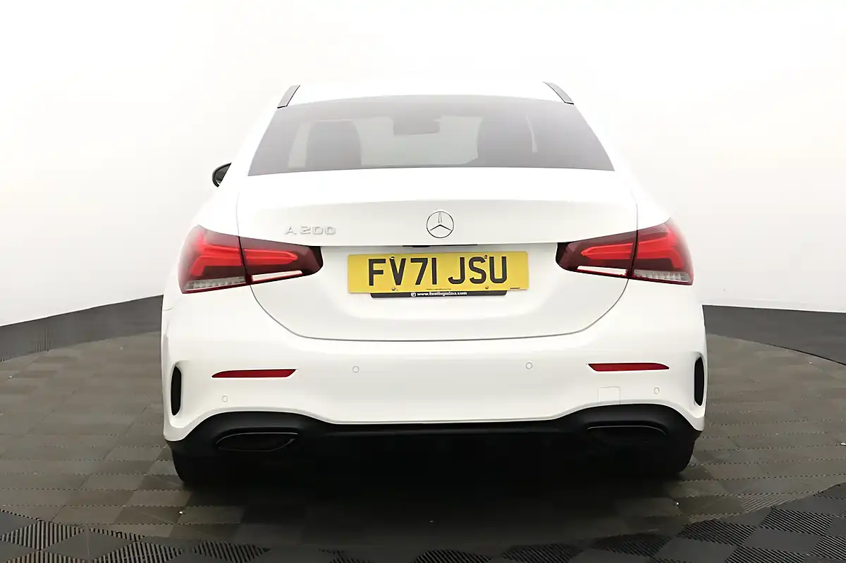 Used 2021 Mercedes-Benz a Class AMG Line Edition (executive) White - Interior and Exterior details 4