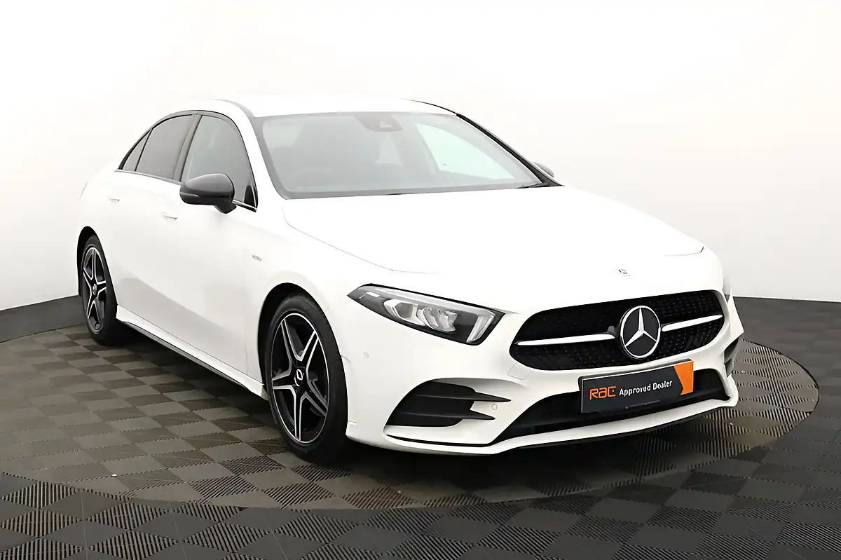 Used 2021 Mercedes-Benz a Class AMG Line Edition (executive) White - Interior and Exterior details 8