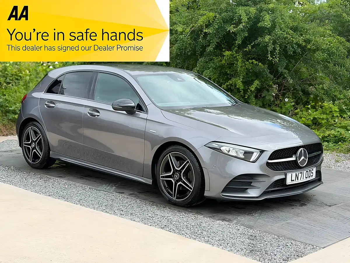 Used 2021 Mercedes-Benz a Class AMG Line Edition Grey - Front View