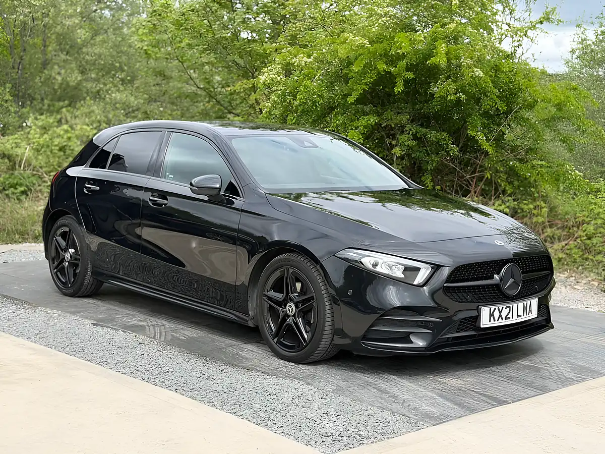 Used 2021 Mercedes-Benz a-Class AMG Line (executive) Black - Interior and Exterior details 12