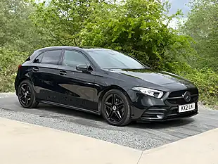 Used 2021 Mercedes-Benz a-Class AMG Line (executive) Black - Interior and Exterior details 4
