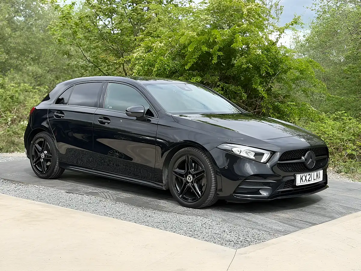 Used 2021 Mercedes-Benz a-Class AMG Line (executive) Black - Interior and Exterior details 4