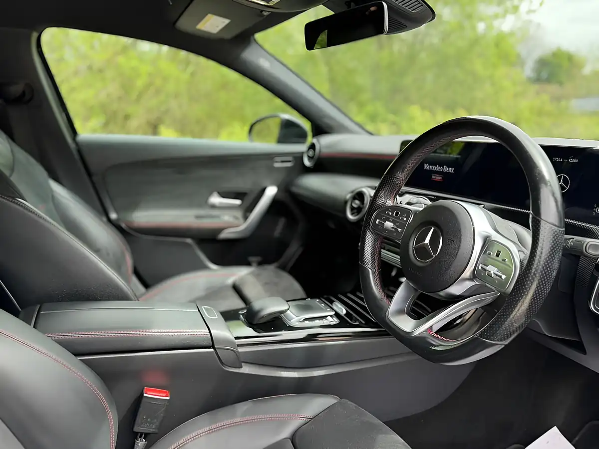 Used 2021 Mercedes-Benz a-Class AMG Line (executive) Black - Interior and Exterior details 7