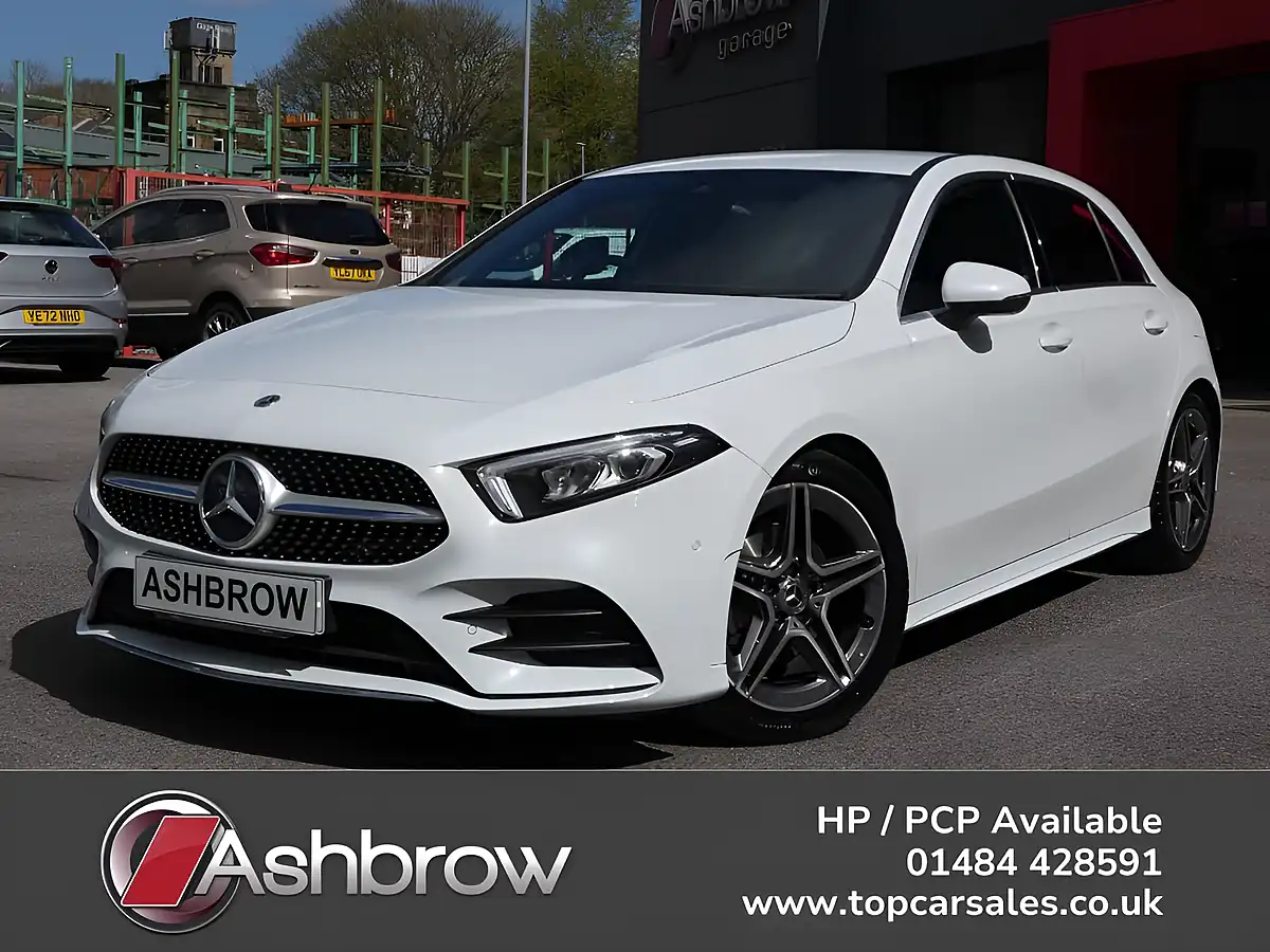 Used 2021 Mercedes-Benz a-Class AMG Line (executive) Digital White Metallic - Front View