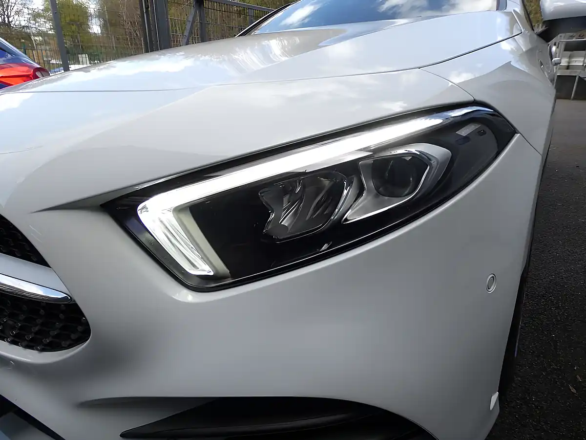 Used 2021 Mercedes-Benz a-Class AMG Line (executive) Digital White Metallic - Interior and Exterior details 11