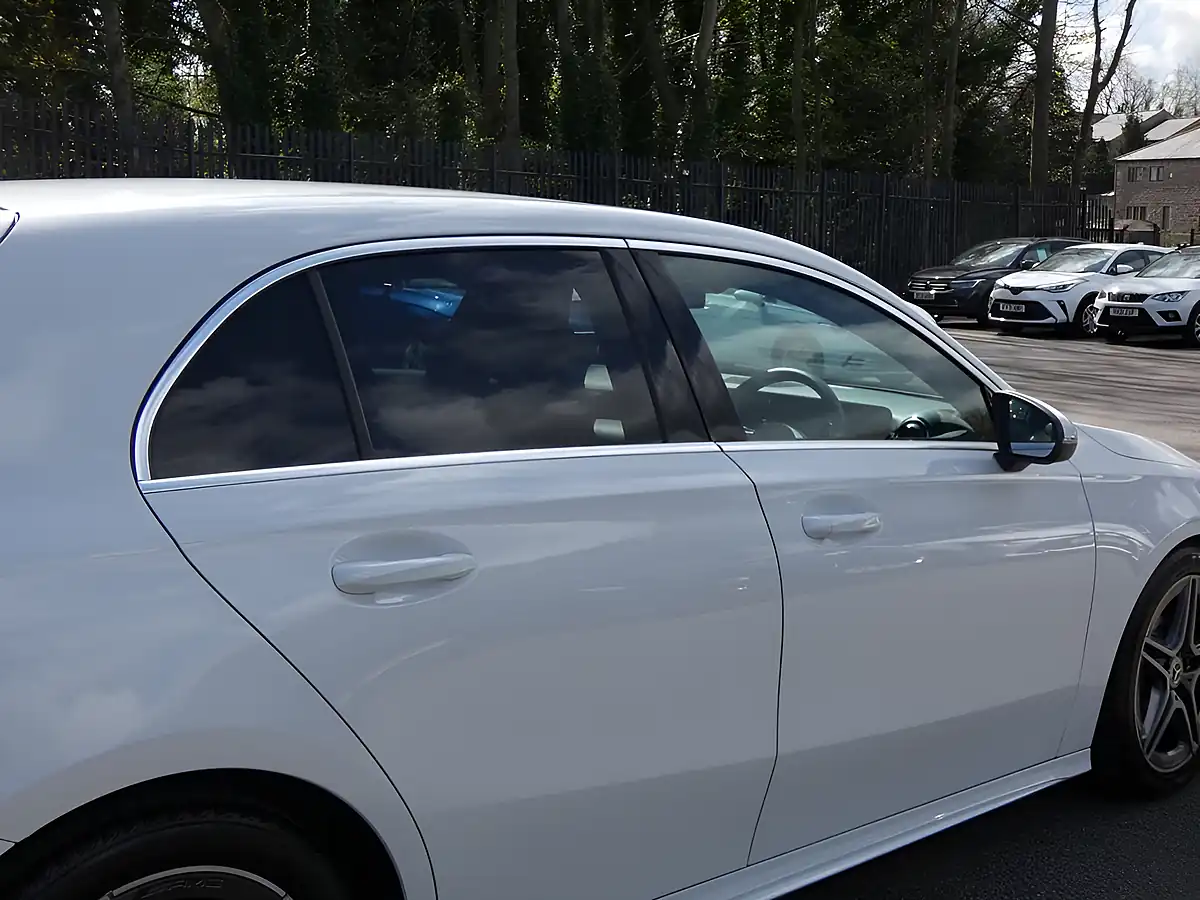 Used 2021 Mercedes-Benz a-Class AMG Line (executive) Digital White Metallic - Interior and Exterior details 14