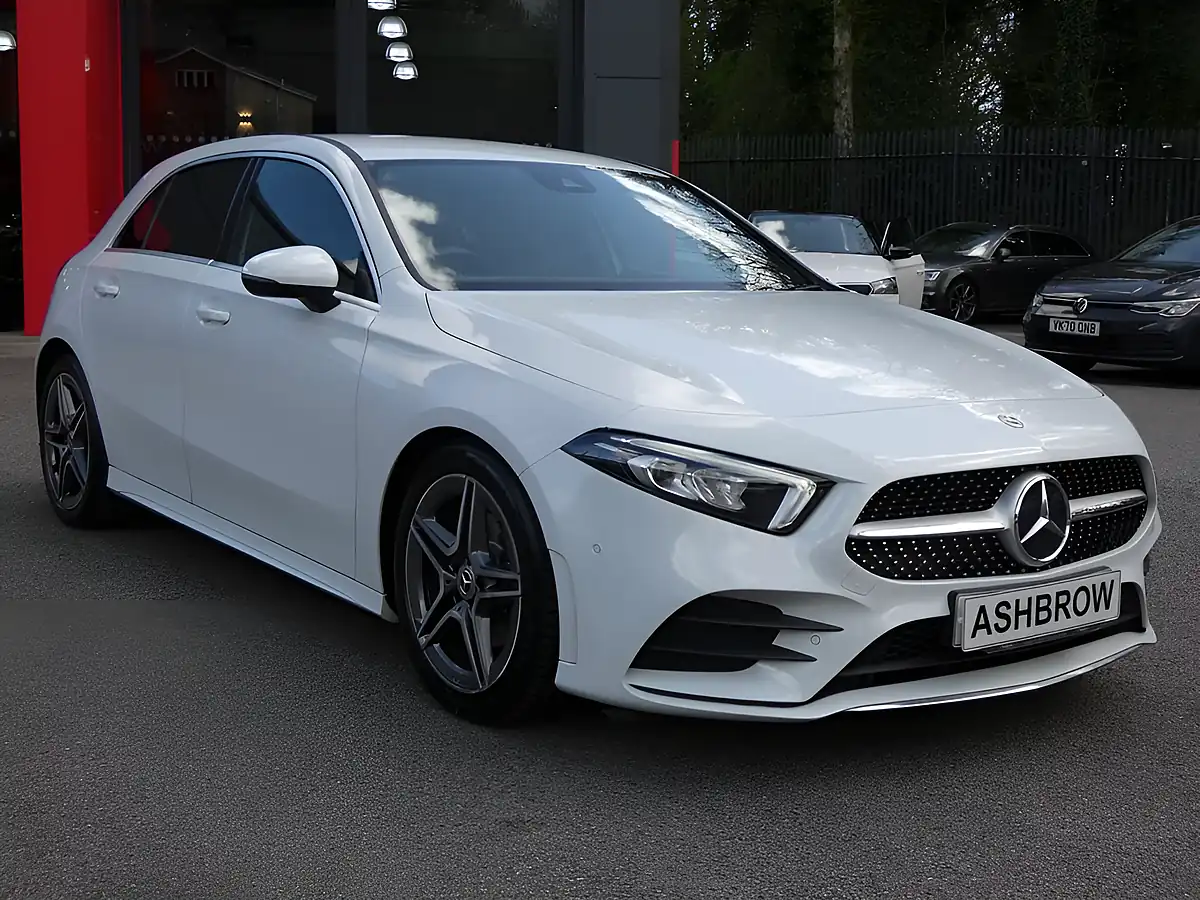 Used 2021 Mercedes-Benz a-Class AMG Line (executive) Digital White Metallic - Interior and Exterior details 7