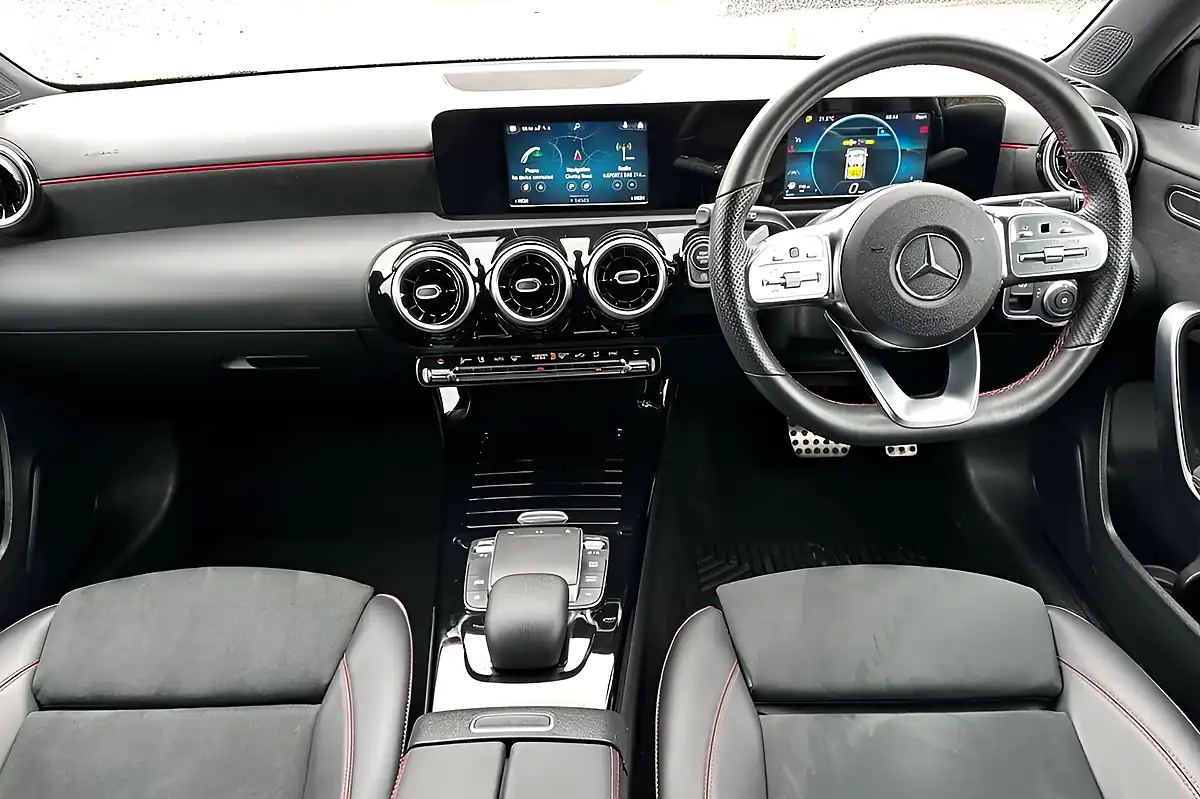 Used 2021 Mercedes-Benz a-Class AMG Line High Tech Silver - Interior and Exterior details 11