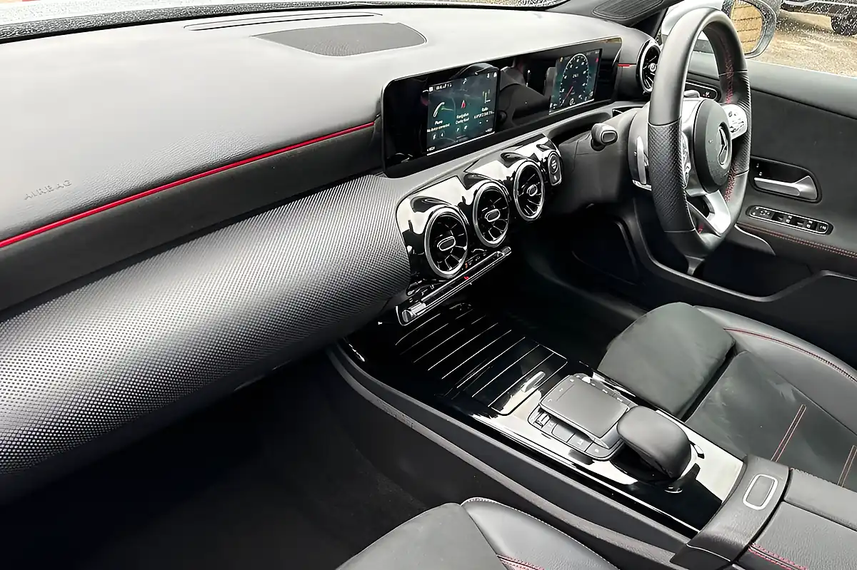 Used 2021 Mercedes-Benz a-Class AMG Line High Tech Silver - Interior and Exterior details 15