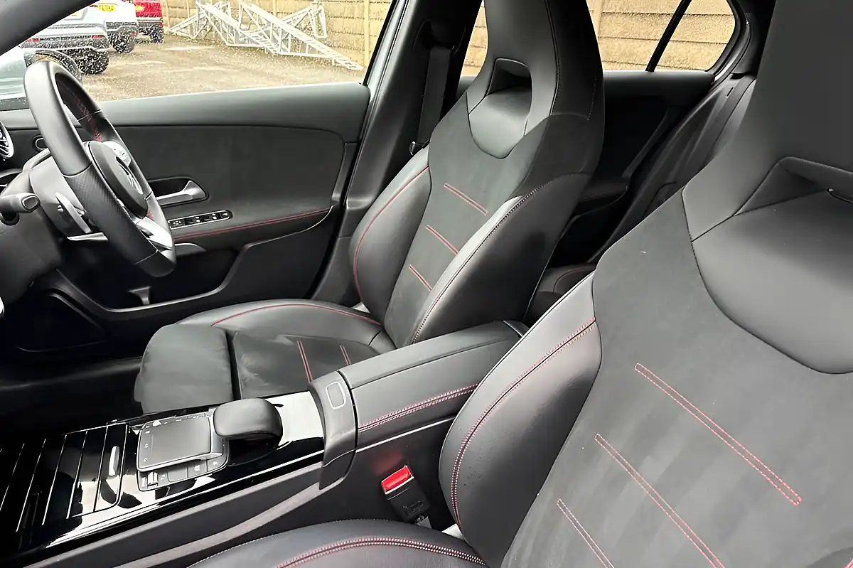 Used 2021 Mercedes-Benz a-Class AMG Line High Tech Silver - Interior and Exterior details 16