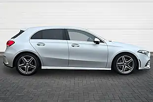 Used 2021 Mercedes-Benz a-Class AMG Line High Tech Silver - Interior and Exterior details 2