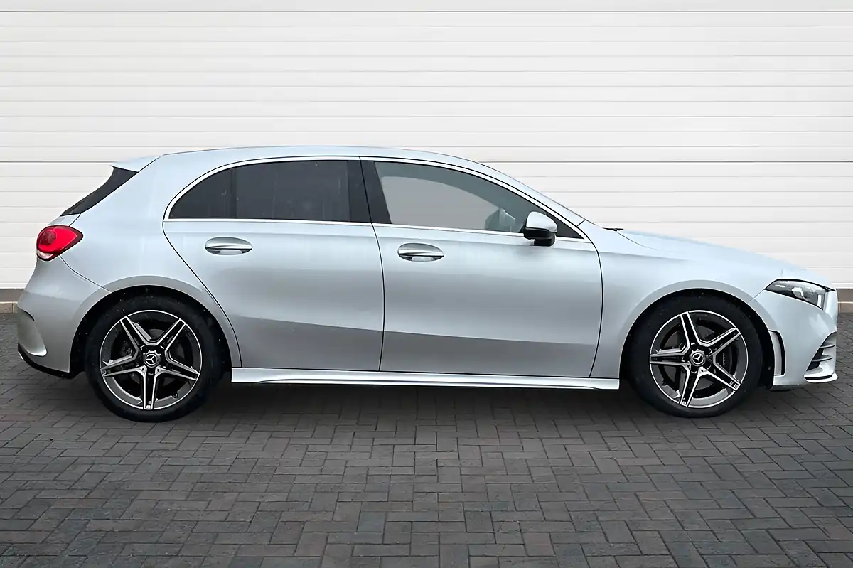 Used 2021 Mercedes-Benz a-Class AMG Line High Tech Silver - Interior and Exterior details 2