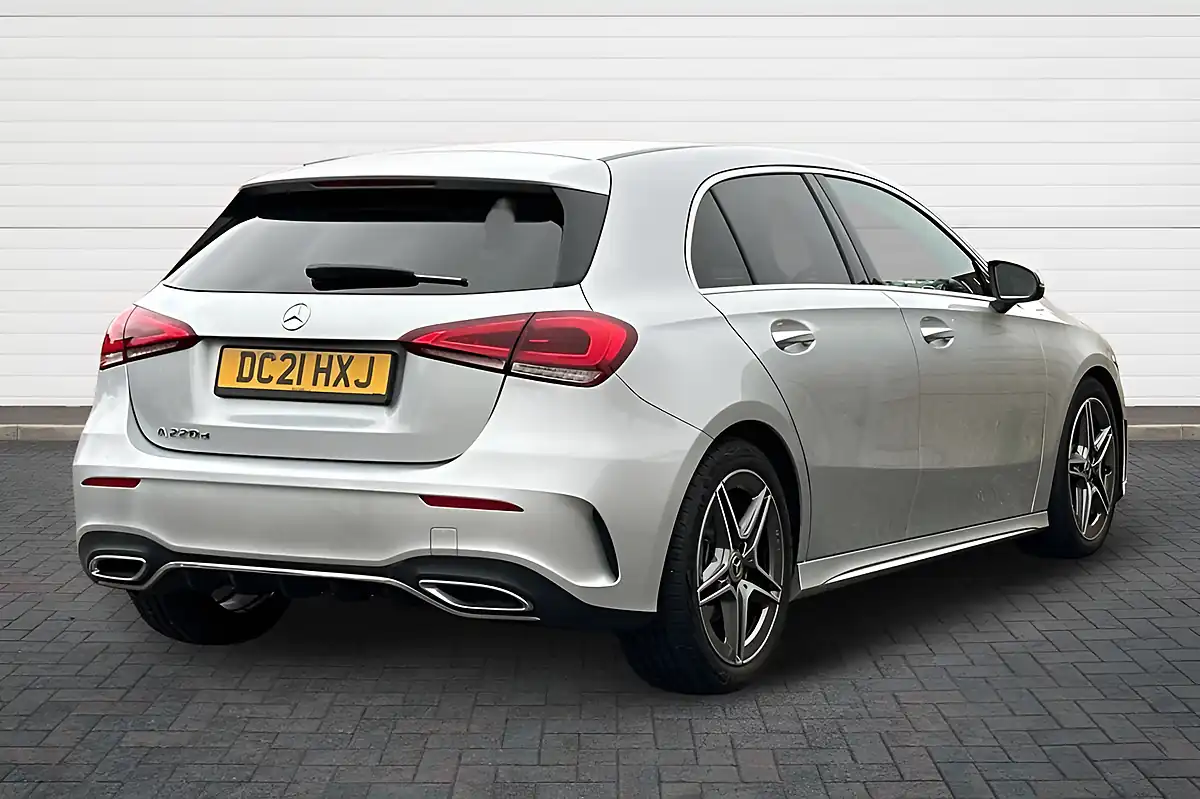 Used 2021 Mercedes-Benz a-Class AMG Line High Tech Silver - Interior and Exterior details 3