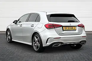 Used 2021 Mercedes-Benz a-Class AMG Line High Tech Silver - Interior and Exterior details 5