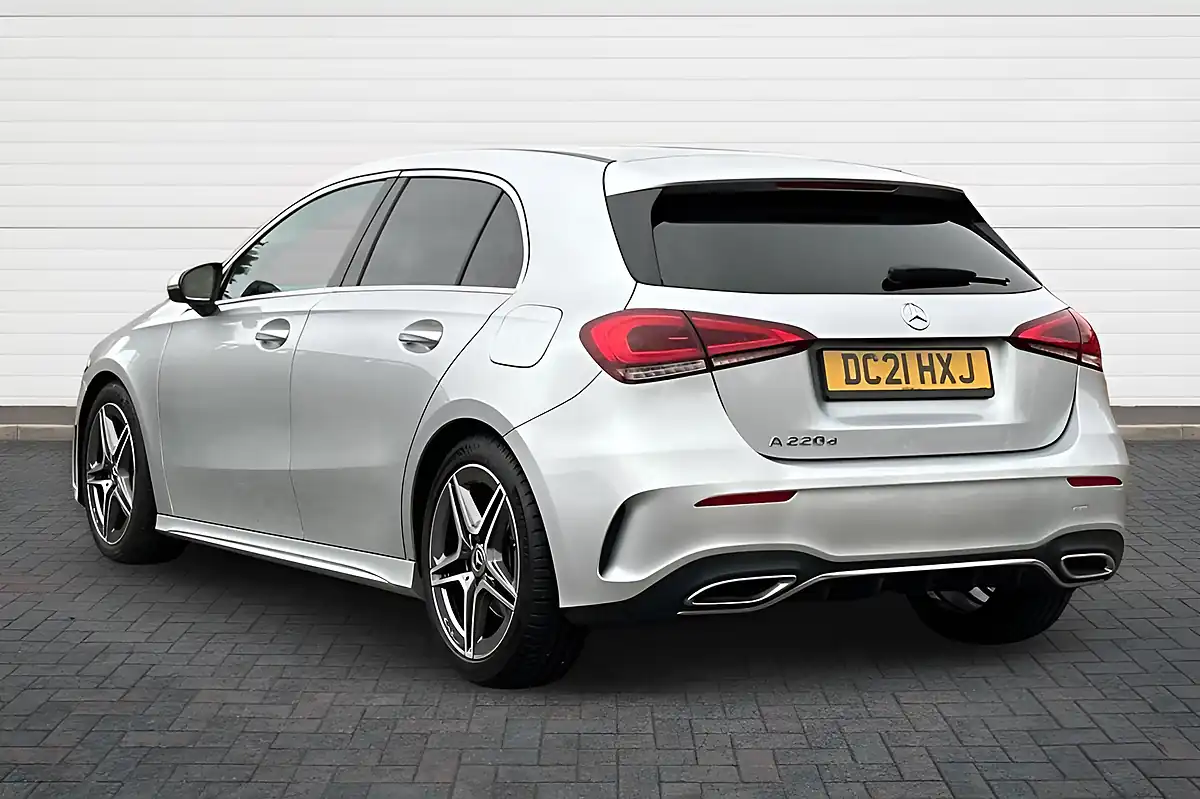Used 2021 Mercedes-Benz a-Class AMG Line High Tech Silver - Interior and Exterior details 5