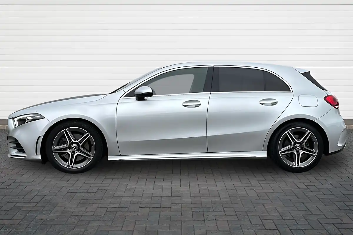 Used 2021 Mercedes-Benz a-Class AMG Line High Tech Silver - Interior and Exterior details 6