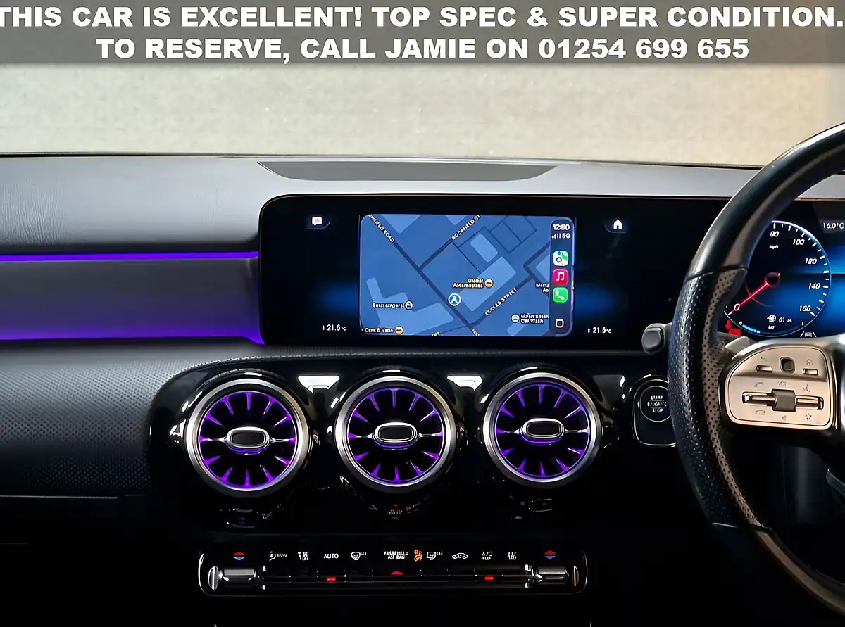 Used 2021 Mercedes-Benz a-Class AMG Line Premium 2 Cosmos Black - Interior and Exterior details 3