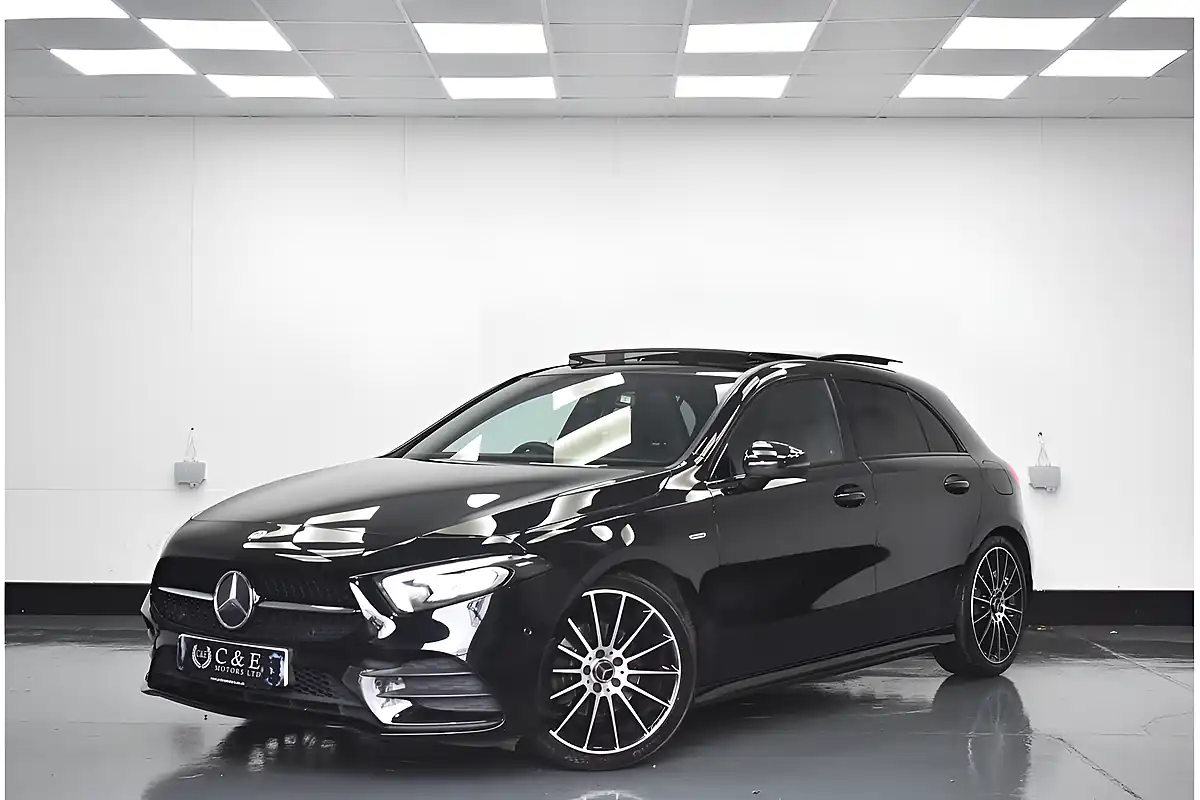Used 2021 Mercedes-Benz a Class Exclusive Edition Black - Front View