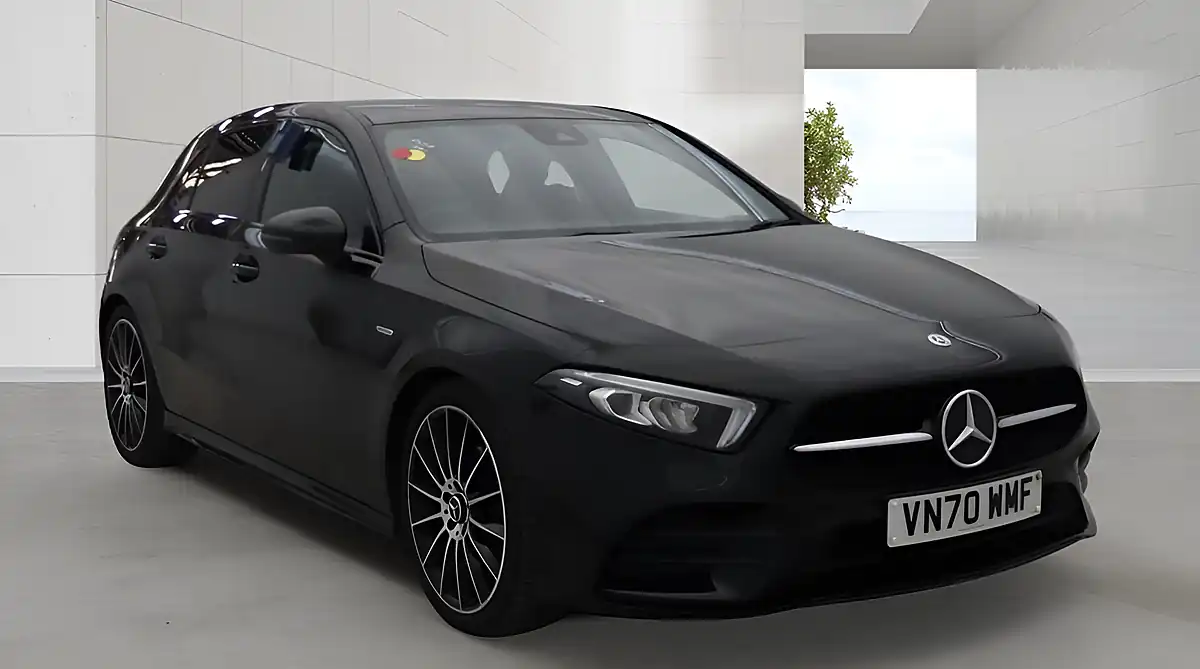 Used 2021 Mercedes-Benz a Class Exclusive Edition Black - Front View