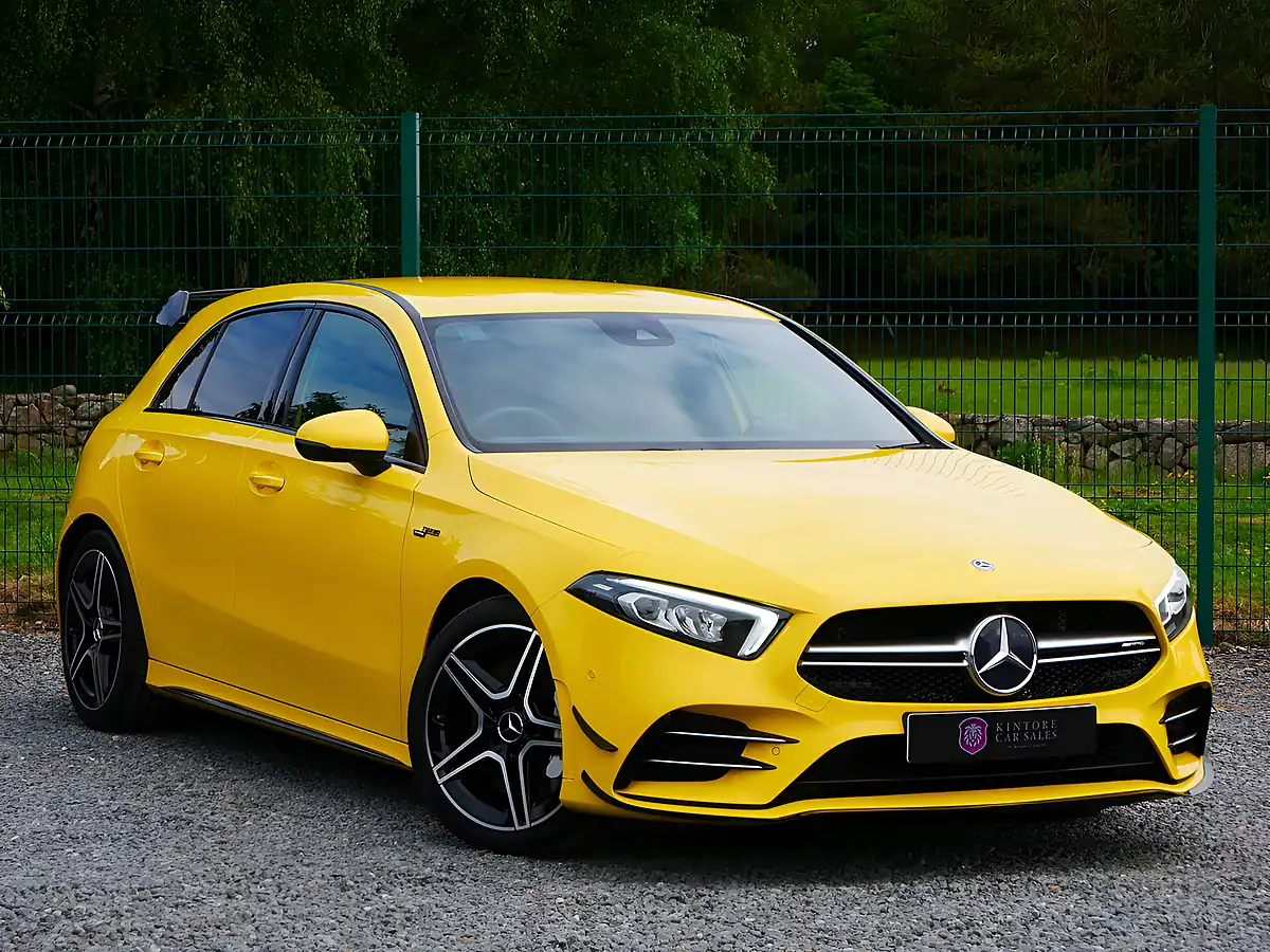 Used 2021 Mercedes-Benz a Class Executive Sun Yellow Gloss - Front View