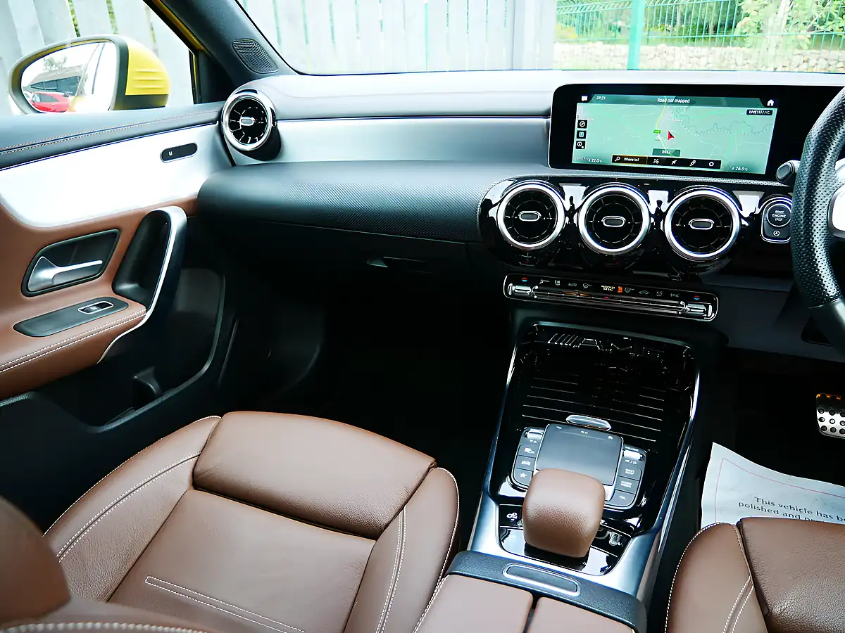 Used 2021 Mercedes-Benz a Class Executive Sun Yellow Gloss - Interior and Exterior details 17