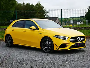 Used 2021 Mercedes-Benz a Class Executive Sun Yellow Gloss - Interior and Exterior details 2