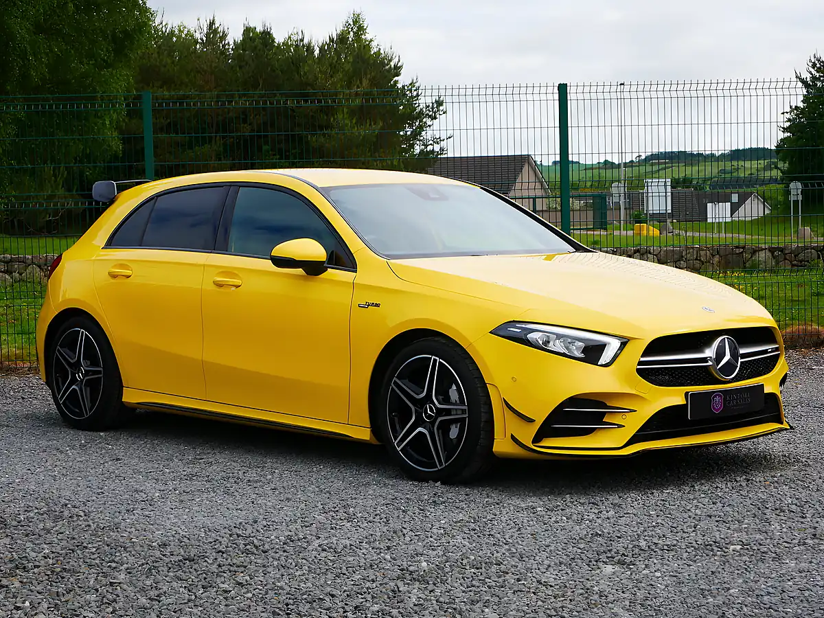 Used 2021 Mercedes-Benz a Class Executive Sun Yellow Gloss - Interior and Exterior details 2