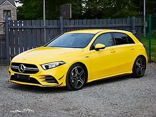 Used 2021 Mercedes-Benz a Class Executive Sun Yellow Gloss - Interior and Exterior details 4