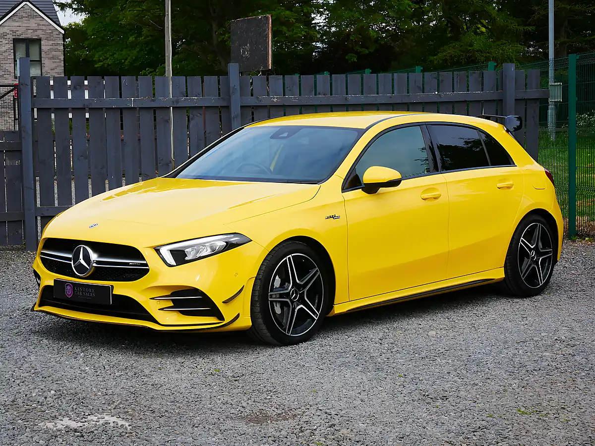 Used 2021 Mercedes-Benz a Class Executive Sun Yellow Gloss - Interior and Exterior details 4