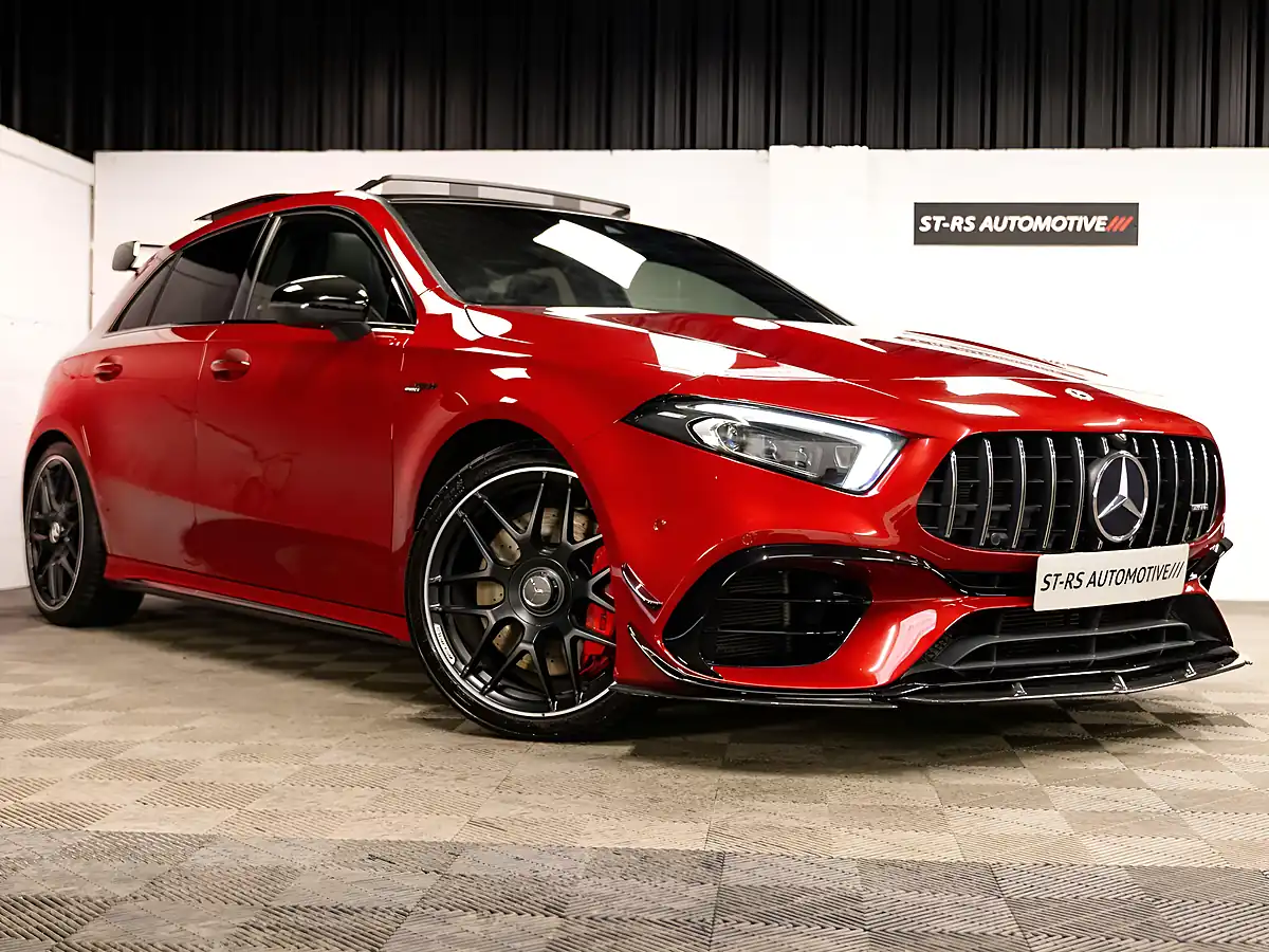 Used 2021 Mercedes-Benz a Class S Plus Patagonia Red - Front View
