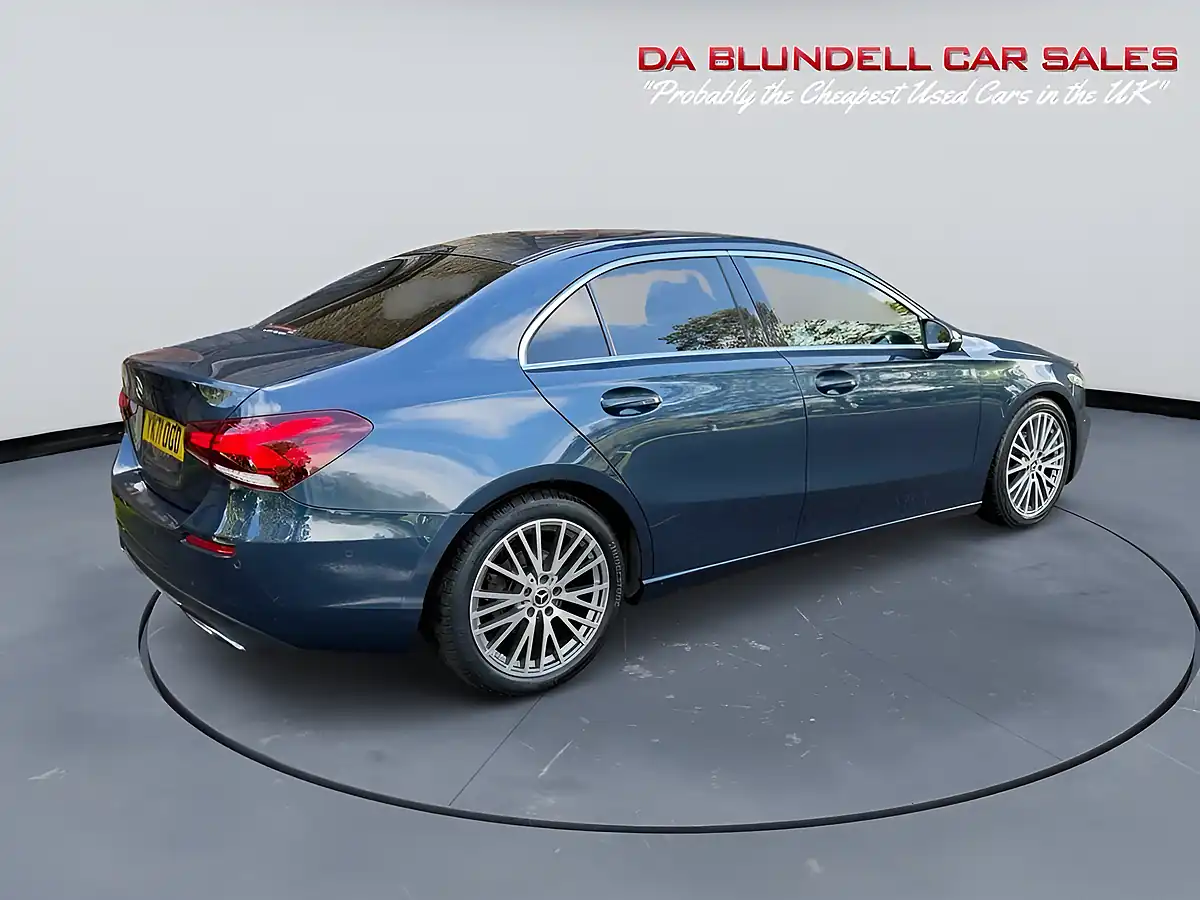Used 2021 Mercedes-Benz a Class Sport Edition (executive) Blue - Interior and Exterior details 10