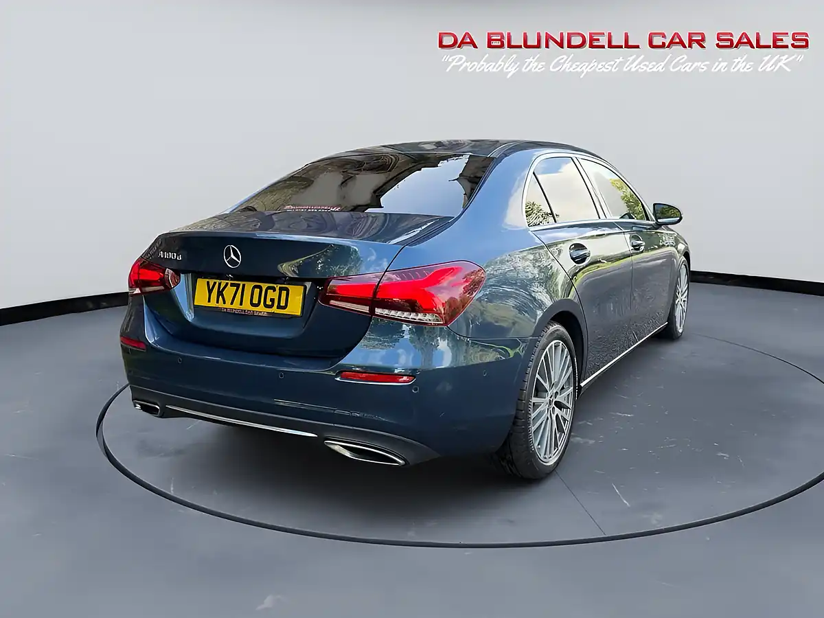 Used 2021 Mercedes-Benz a Class Sport Edition (executive) Blue - Interior and Exterior details 11