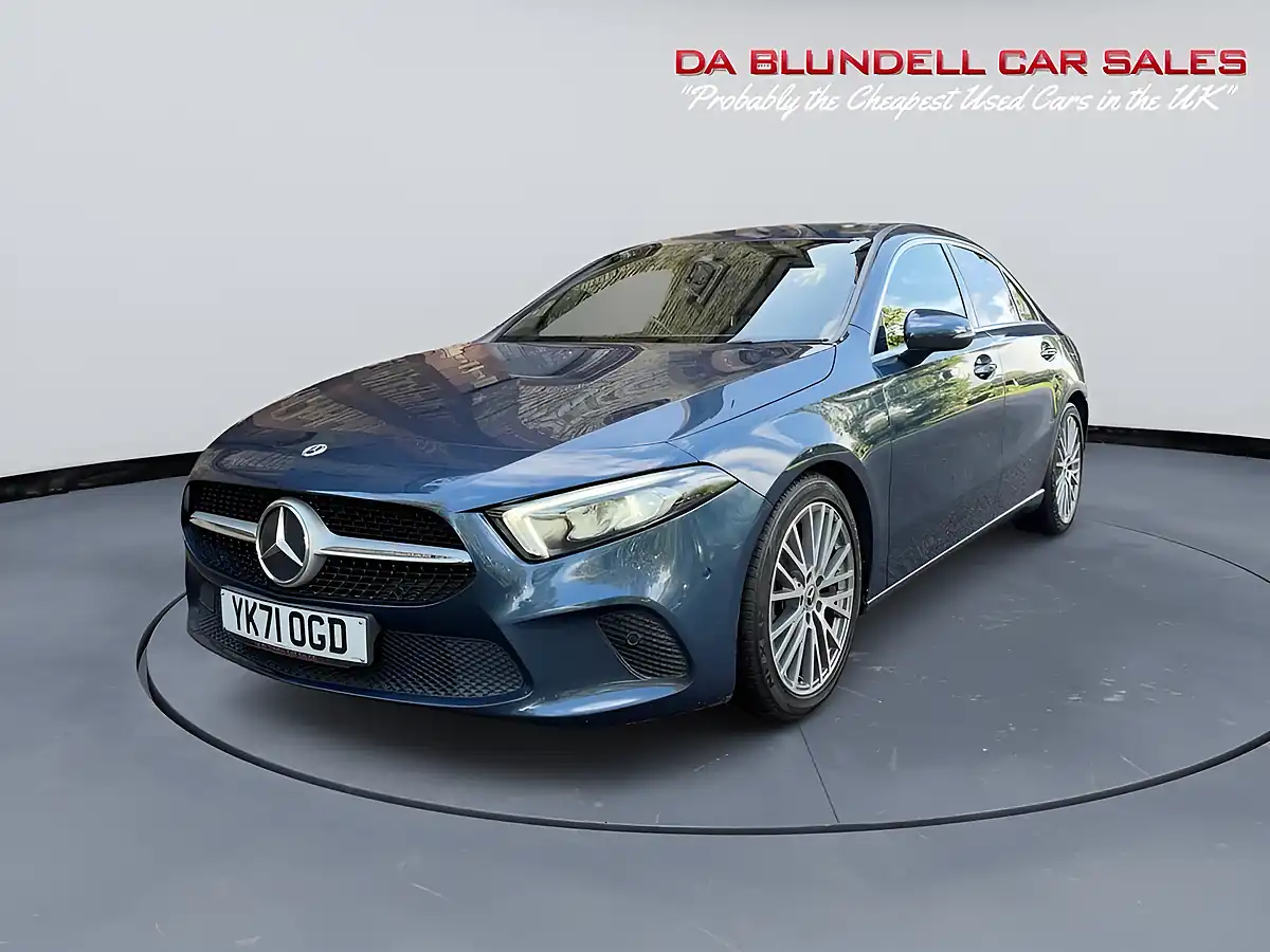 Used 2021 Mercedes-Benz a Class Sport Edition (executive) Blue - Interior and Exterior details 12