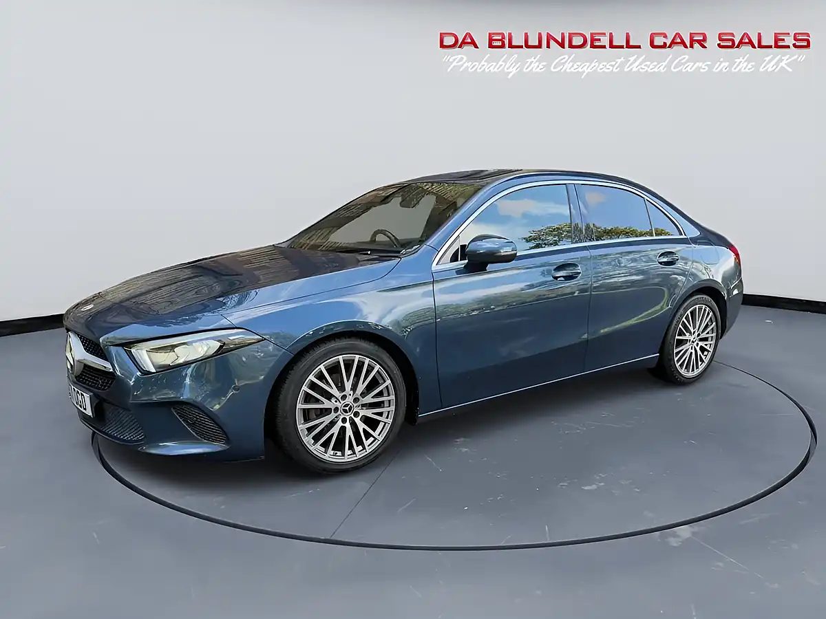 Used 2021 Mercedes-Benz a Class Sport Edition (executive) Blue - Interior and Exterior details 13