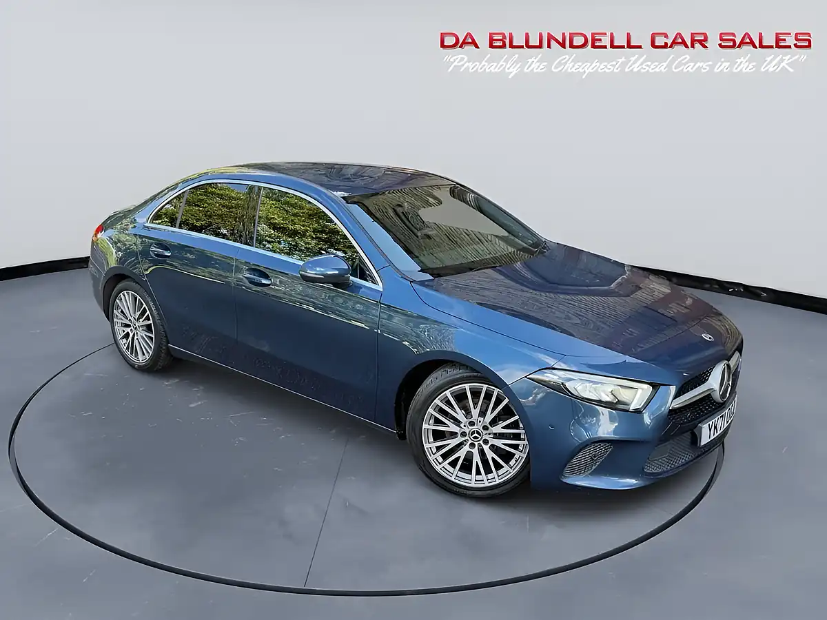 Used 2021 Mercedes-Benz a Class Sport Edition (executive) Blue - Interior and Exterior details 2