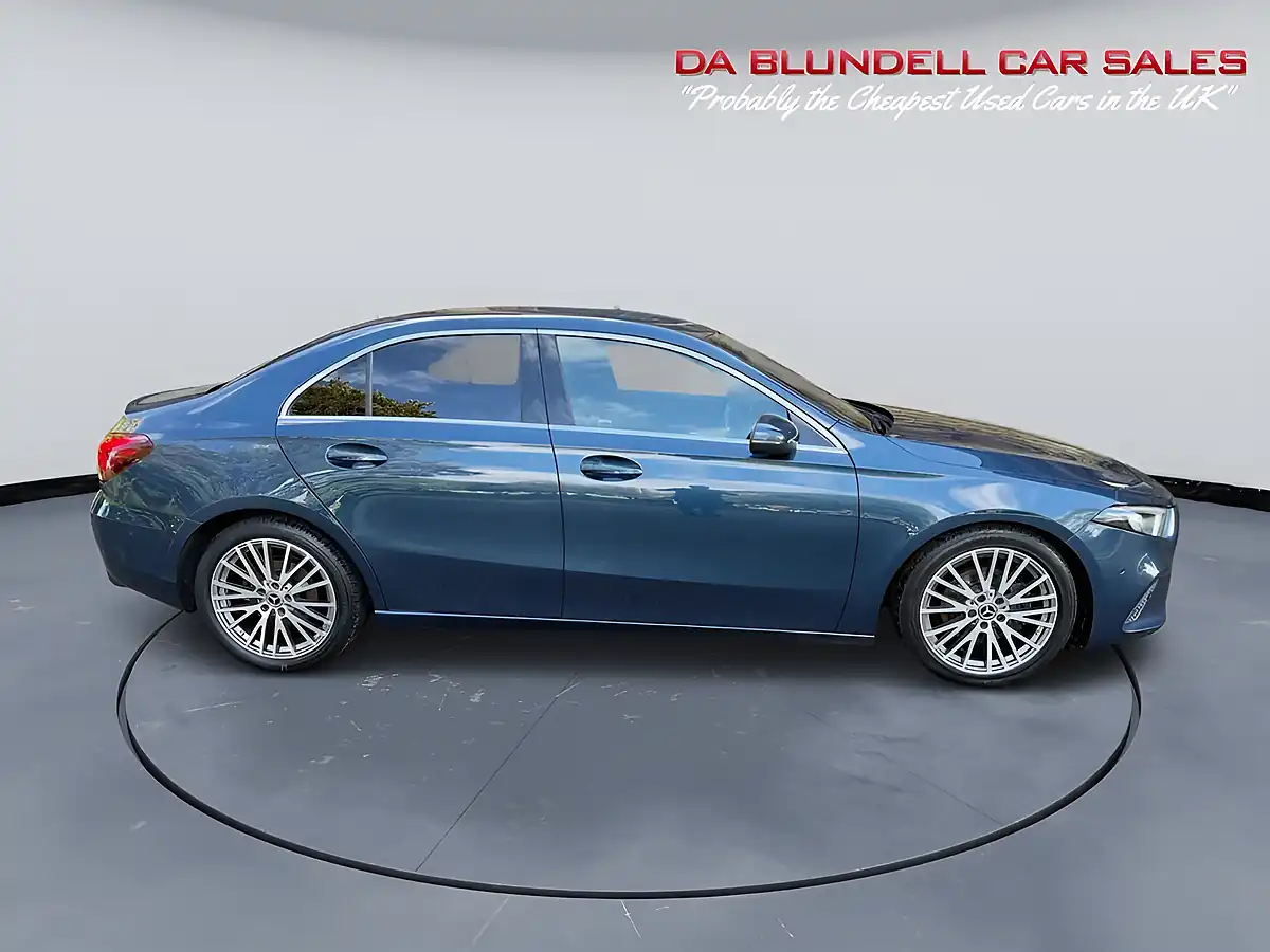 Used 2021 Mercedes-Benz a Class Sport Edition (executive) Blue - Interior and Exterior details 3