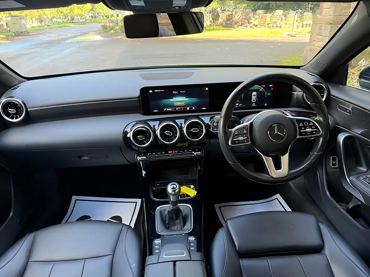 Used 2021 Mercedes-Benz a Class Sport Edition (executive) Blue - Interior and Exterior details 8