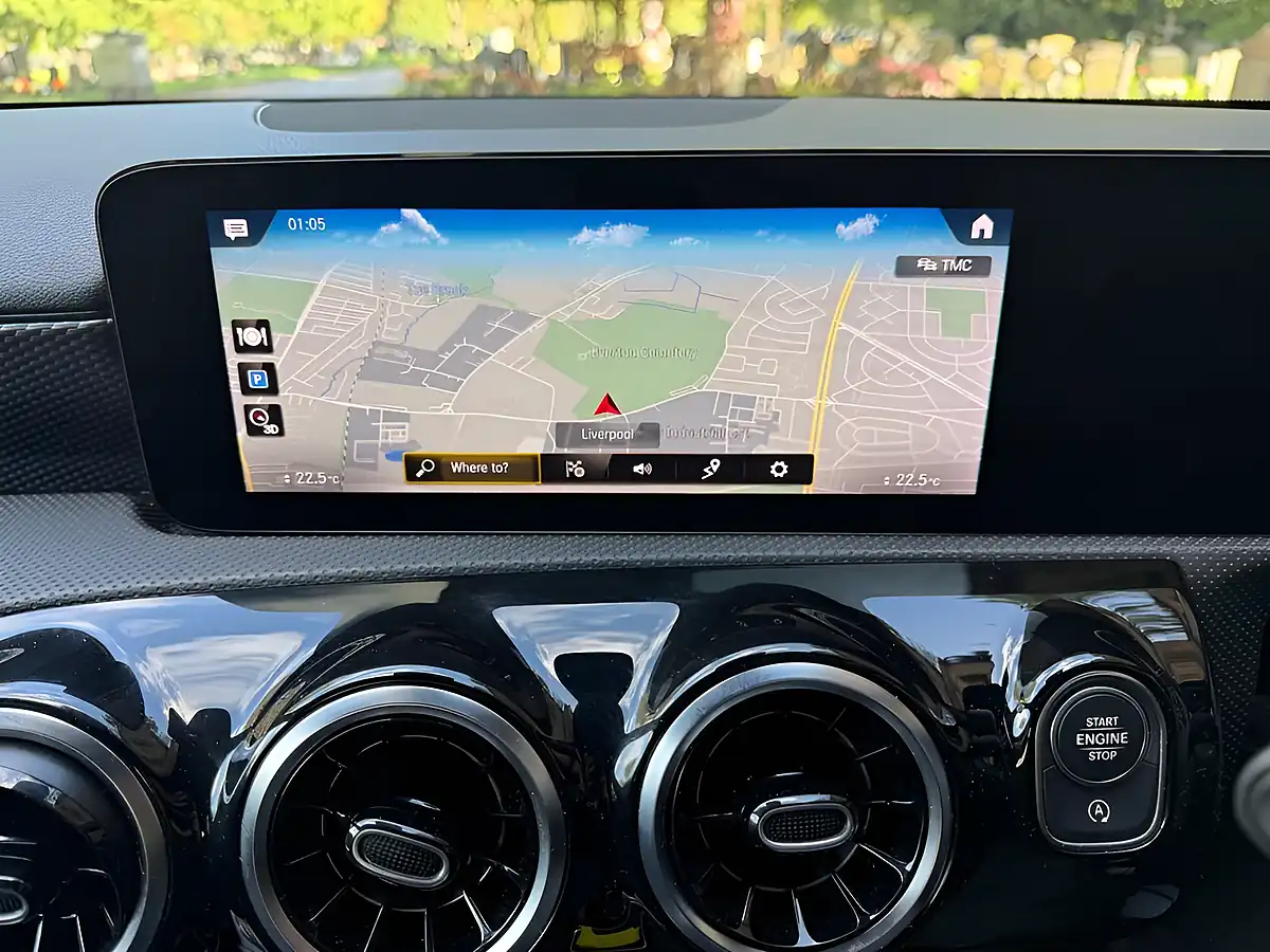 Used 2021 Mercedes-Benz a Class Sport Edition (executive) Blue - Interior and Exterior details 9