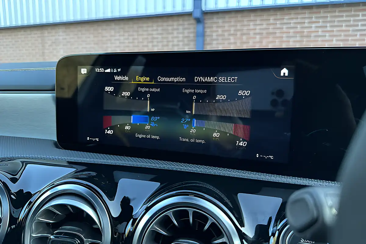 Used 2021 Mercedes-Benz AMG A45 A45 S Plus White - Interior and Exterior details 12