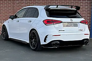 Used 2021 Mercedes-Benz AMG A45 A45 S Plus White - Interior and Exterior details 2