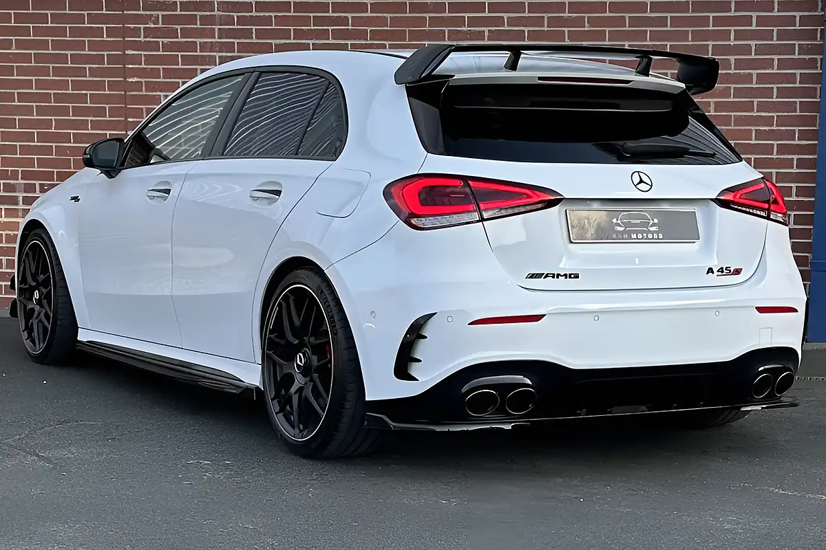 Used 2021 Mercedes-Benz AMG A45 A45 S Plus White - Interior and Exterior details 2