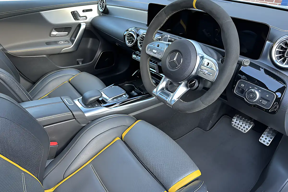 Used 2021 Mercedes-Benz AMG A45 A45 S Plus White - Interior and Exterior details 3