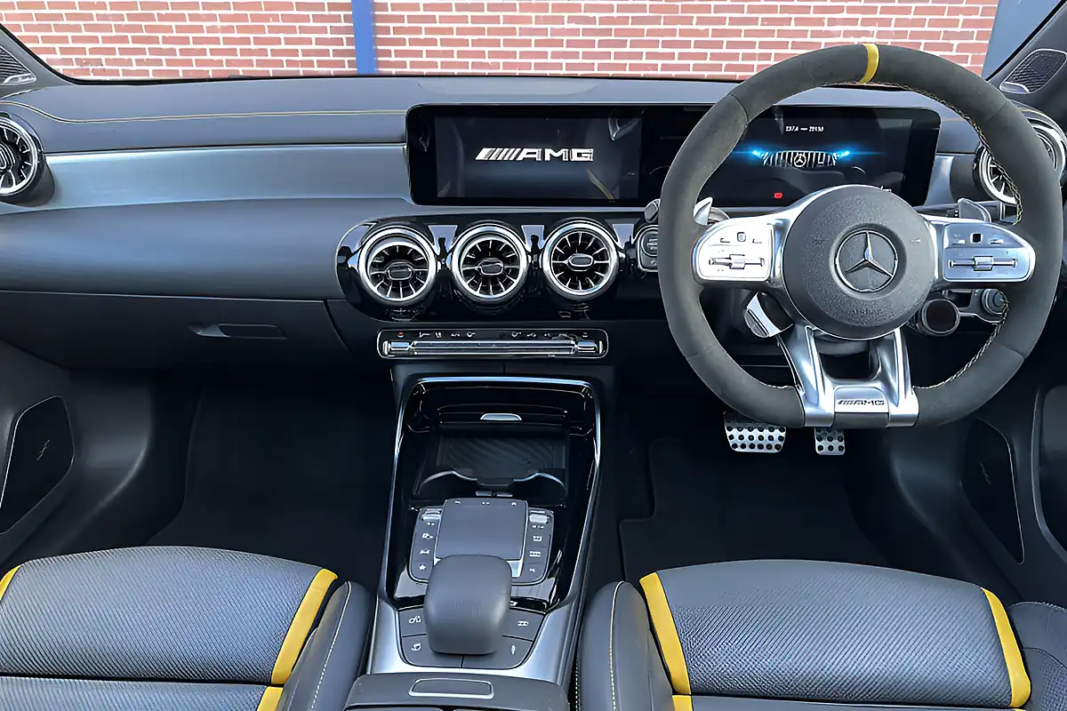 Used 2021 Mercedes-Benz AMG A45 A45 S Plus White - Interior and Exterior details 4