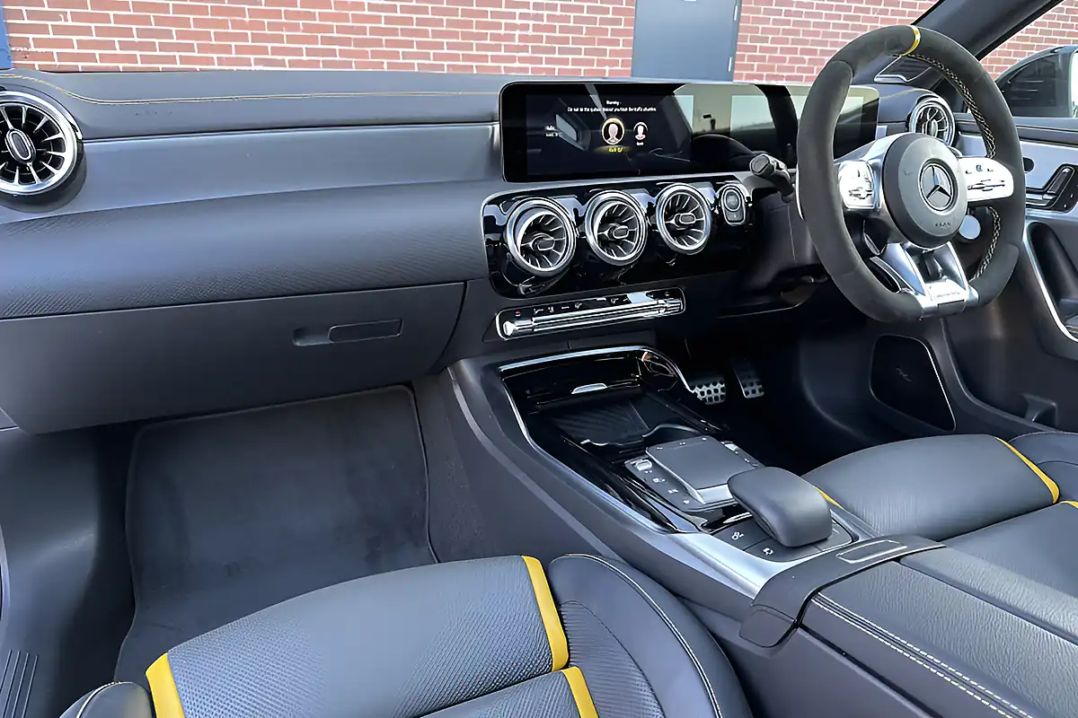 Used 2021 Mercedes-Benz AMG A45 A45 S Plus White - Interior and Exterior details 5