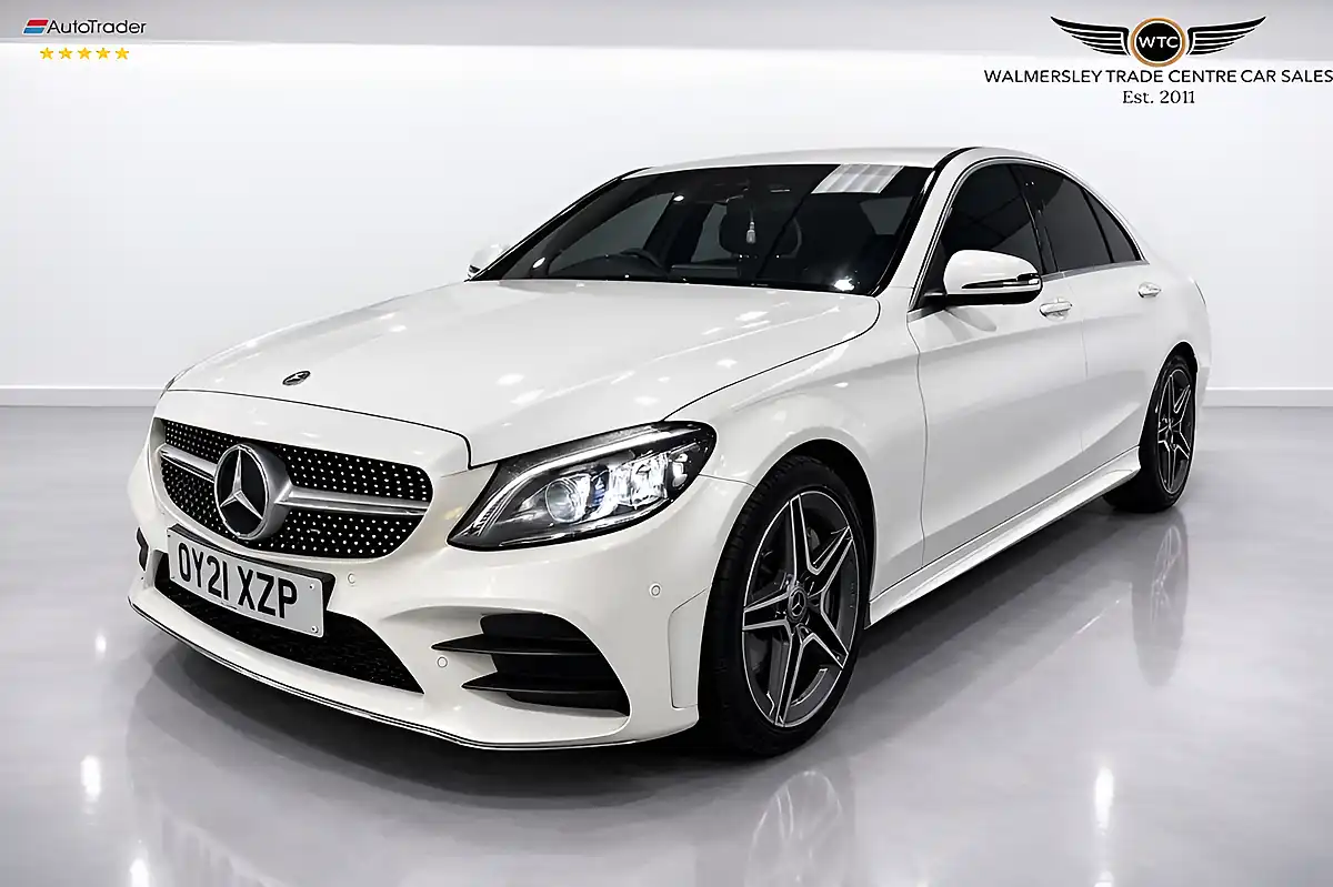 Used 2021 Mercedes-Benz C Class AMG Line Edition (premium) White - Interior and Exterior details 4